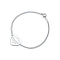 Pulseira com Coração e Corrente Dupla