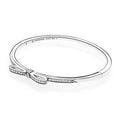 Pulseira Rígido Laço Brilhante
