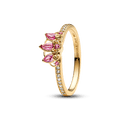 Anel Disney Tiara Da Rapunzel Dourado