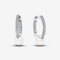 Brincos de Pave e Perolas de Agua Doce