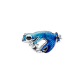Charm Gecko Azul Metalico
