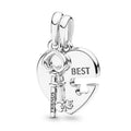 Charm Melhores Amigos Coração e Chave