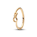 Anel Infinito Assimetrico Dourado