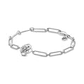 Pulseira Link Petalas de Rosa